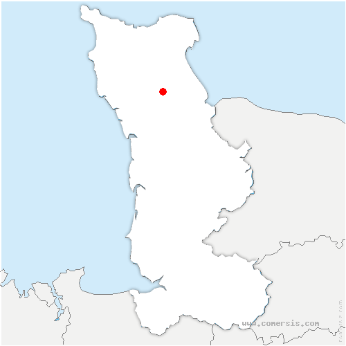 carte de localisation de Gourbesville