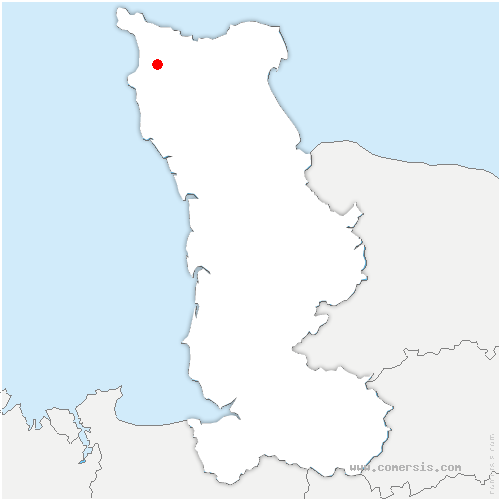 carte de localisation de Héauville