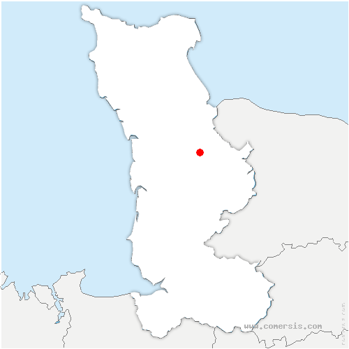 carte de localisation du Hommet-d'Arthenay