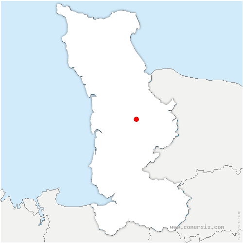 carte de localisation du Mesnil-Amey