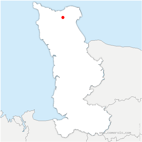 carte de localisation du Mesnil-au-Val