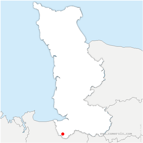 carte de localisation de Montanel