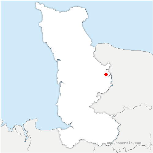 carte de localisation de Notre-Dame-d'Elle