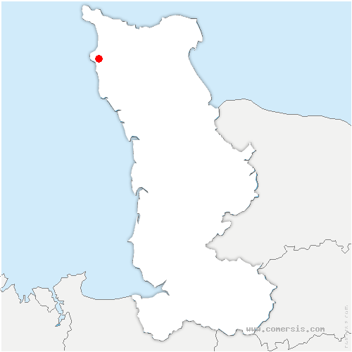 carte de localisation de Pieux