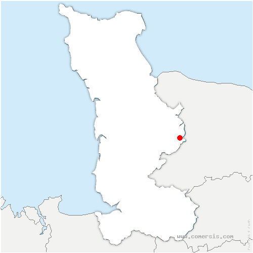 carte de localisation de Placy-Montaigu