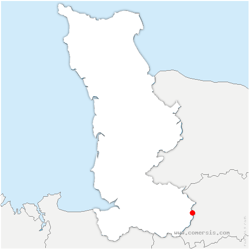 carte de localisation de Saint-Georges-de-Rouelley