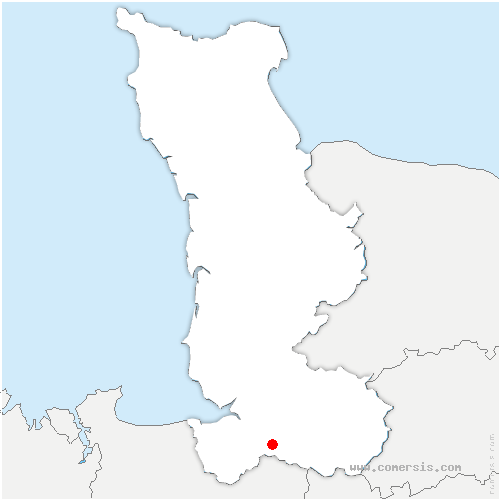carte de localisation de Saint-Martin-de-Landelles