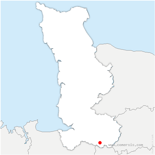 carte de localisation de Saint-Symphorien-des-Monts