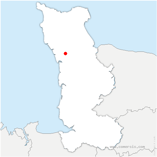 carte de localisation de Saint-Symphorien-le-Valois