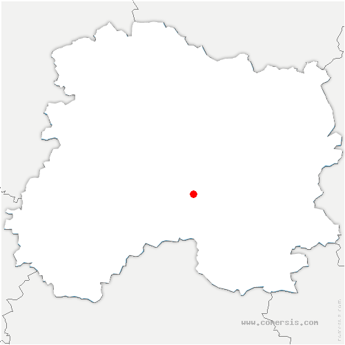 carte de localisation de Breuvery-sur-Coole