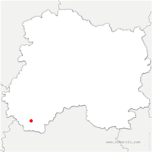 carte de localisation de la Celle-sous-Chantemerle