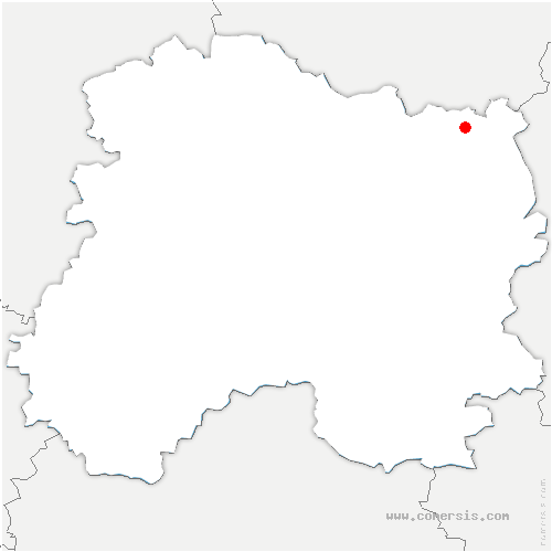 carte de localisation de Cernay-en-Dormois