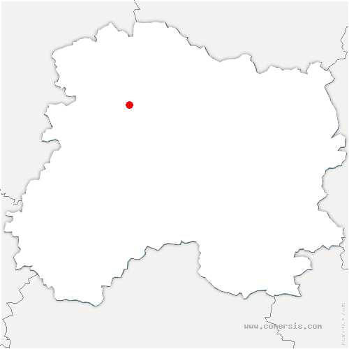 carte de localisation de Charny-le-Bachot