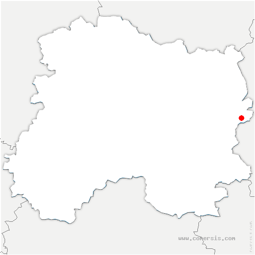 carte de localisation du Châtelier