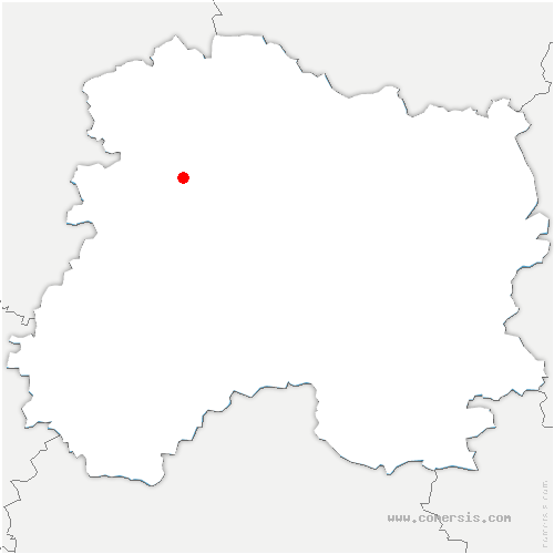 carte de localisation de Châtres