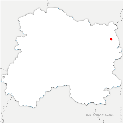 carte de localisation de Chaudefontaine