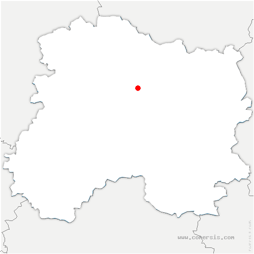 carte de localisation de Chaudrey