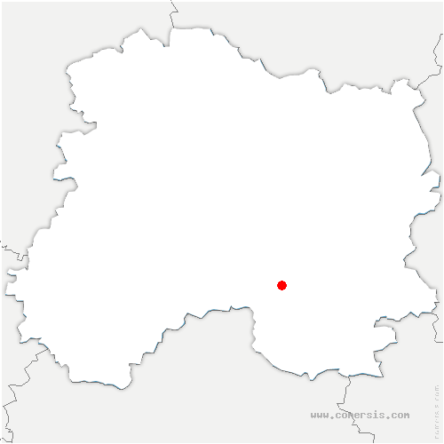 carte de localisation de Chauffour-lès-Bailly