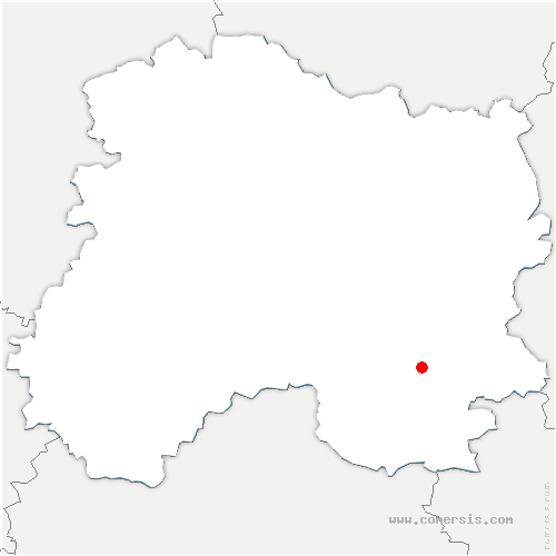 carte de localisation de Chervey