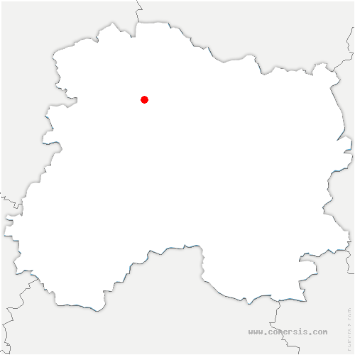 carte de localisation de Chigny-les-Roses