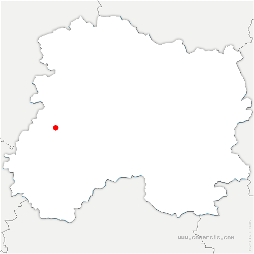 carte de localisation de Corribert