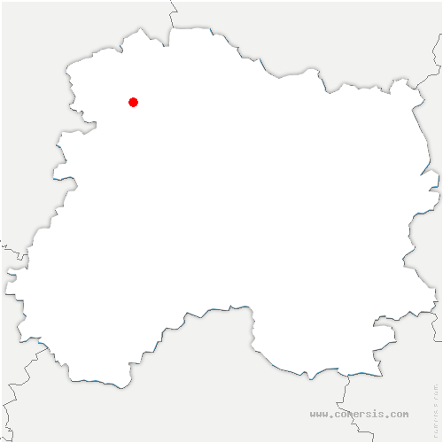 carte de localisation de Coulommes-la-Montagne