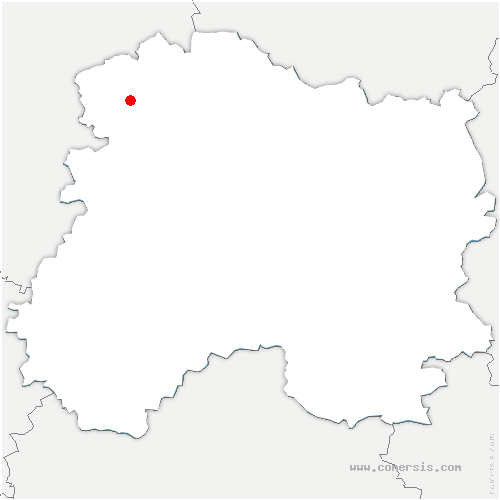 carte de localisation de Courcelles-Sapicourt