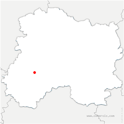carte de localisation de Courjeonnet
