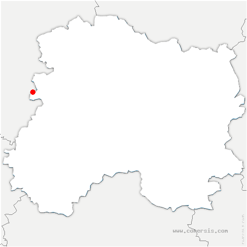 carte de localisation de Courthiézy