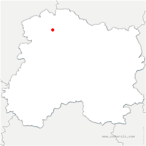 carte de localisation de Domblain