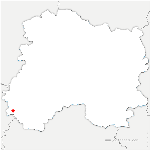 carte de localisation des Essarts-le-Vicomte