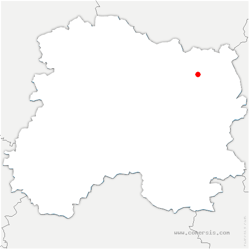 carte de localisation de Laval-sur-Tourbe