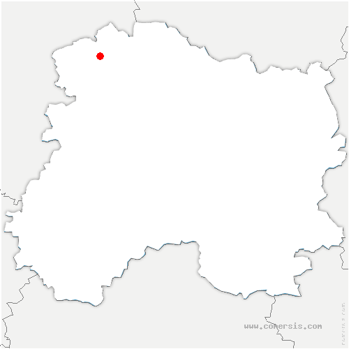 carte de localisation de Prouilly