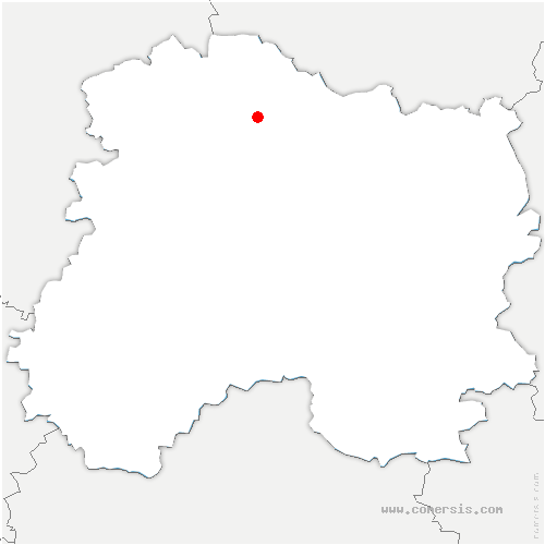 carte de localisation de Prunay