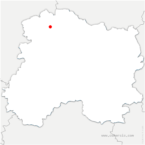 carte de localisation de Saint-Brice-Courcelles