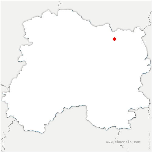 carte de localisation de Souain-Perthes-lès-Hurlus