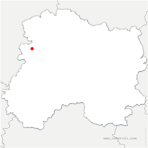 carte de localisation de Vandières