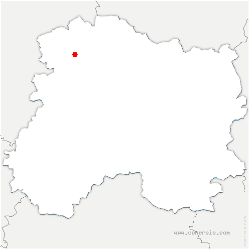 carte de localisation de Vrigny