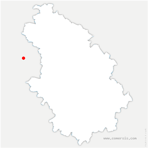carte de localisation de Bazoilles-sur-Meuse