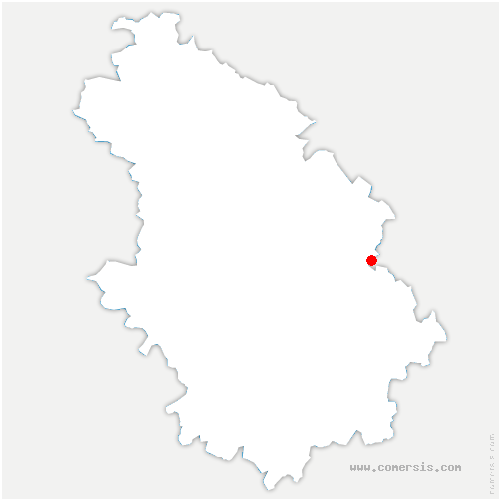 carte de localisation de Breuvannes-en-Bassigny