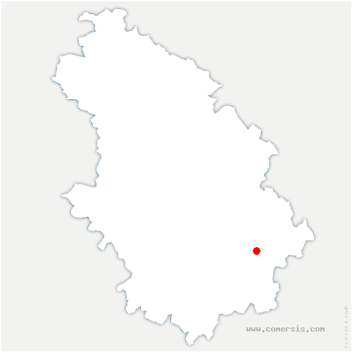 carte de localisation de Champigny-sous-Varennes