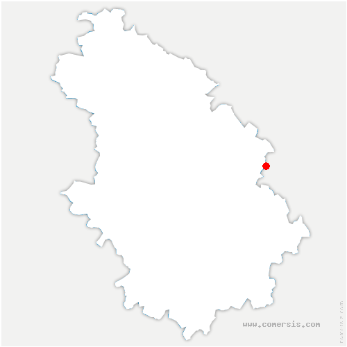 carte de localisation de Chaumont-la-Ville
