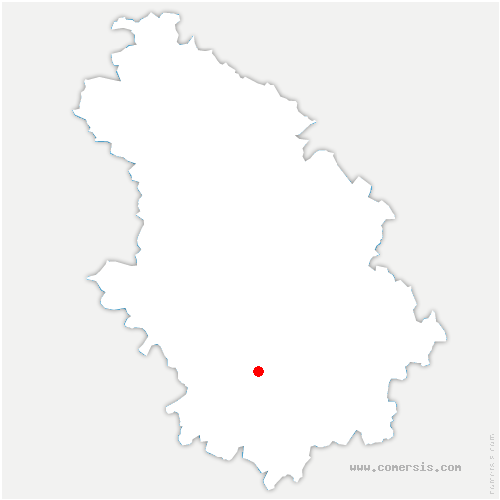 carte de localisation de Courcelles-en-Montagne