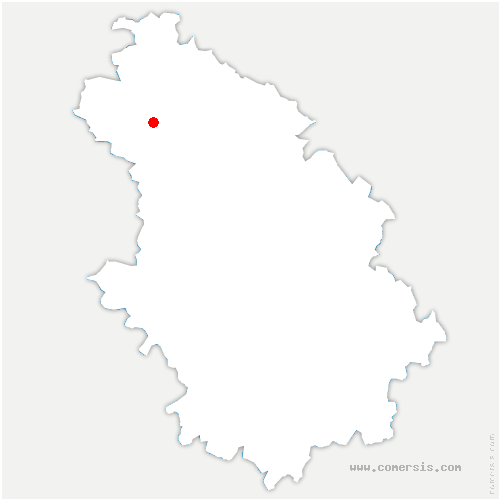 carte de localisation de Dommartin-le-Saint-Père