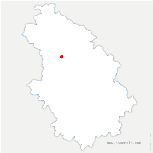 carte de localisation de la Genevroye