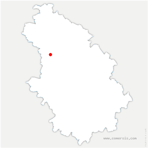 carte de localisation de Guindrecourt-sur-Blaise