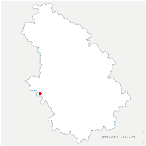 carte de localisation d'Isches