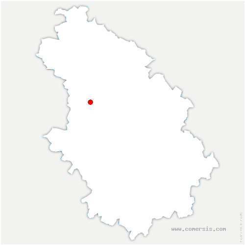carte de localisation de Lachapelle-en-Blaisy
