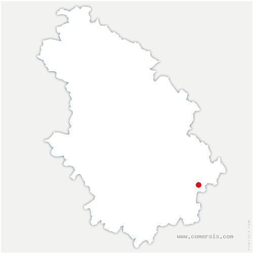 carte de localisation de Laferté-sur-Amance