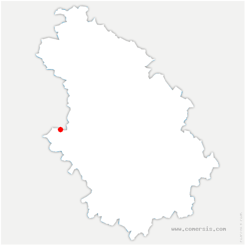 carte de localisation de Laferté-sur-Aube